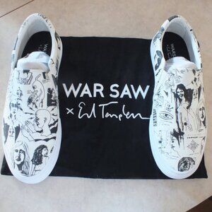 Men's Warsaw x Ed Templeton super limited signed canvas shoes